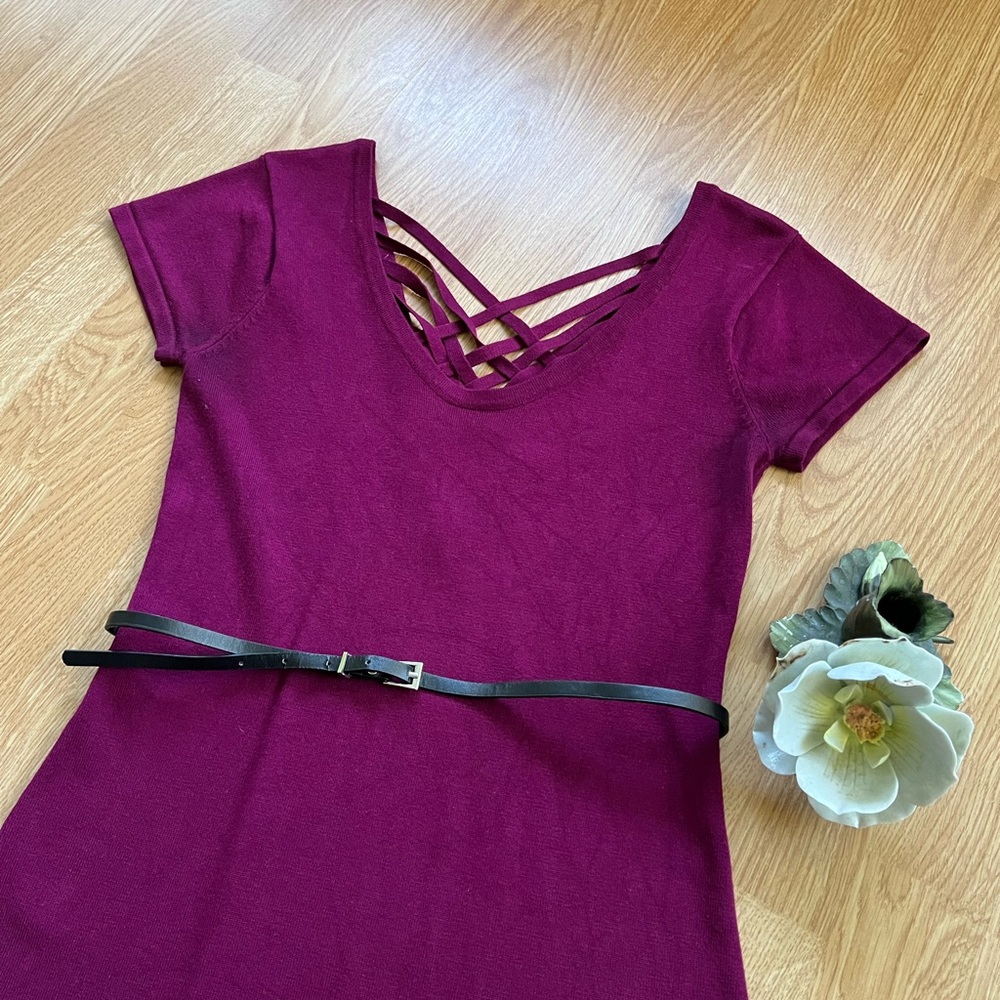Knit sweater dress